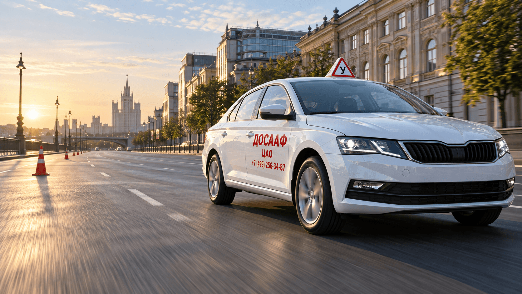 Учебный автомобиль автошколы «Автошкола ДОСААФ ЦАО»